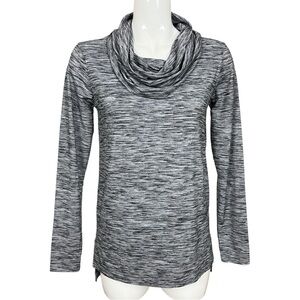 Bobi Los Angeles Revolve Charcoal Cowl Neck Long Sleeve Knit Top Small NWT